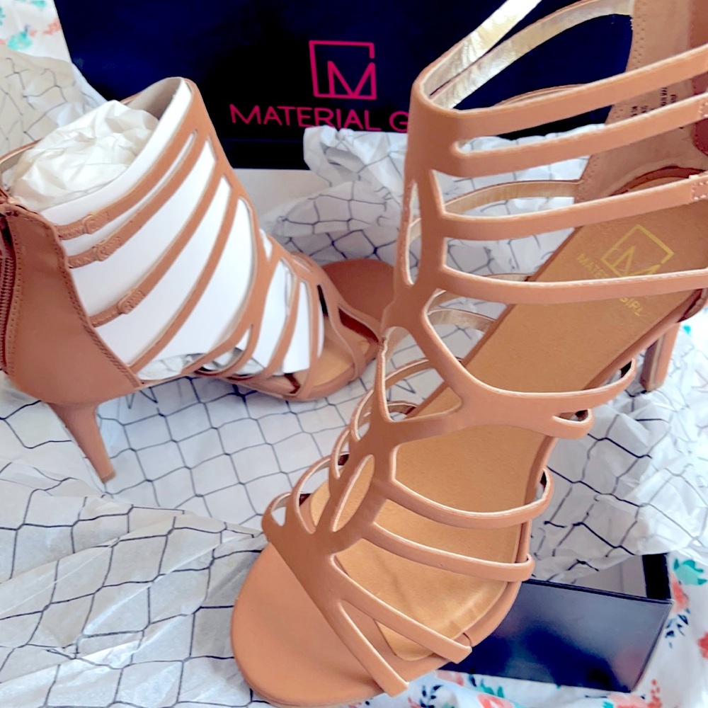 Tan Cutout Heels